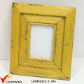 Retro Shabby Yellow Wood Photo Frame